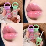 Manka Alluring Cute Mini Lip Gloss Combo of 2 | Sweet Kiss Bucket Shape Lip Gloss | High Shine Glossy Finish | Random Colors