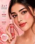 MISS LARA Sweet Blush 2-in-1 Lip Gloss & Liquid Blush for Lips & Cheeks