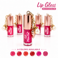 Miss Fon Pearl Keychain Lip Gloss - Glitter Shiny Hydrating Lip Oil