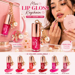 Miss Fon Pearl Keychain Lip Gloss - Glitter Shiny Hydrating Lip Oil