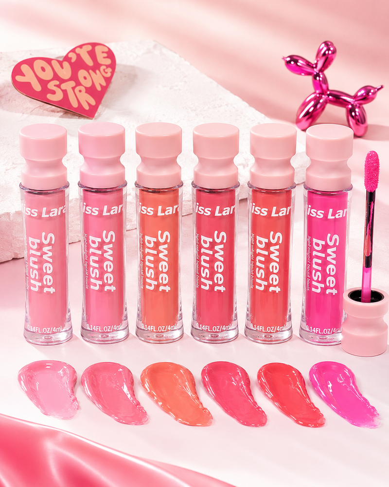 MISS LARA Sweet Blush 2-in-1 Lip Gloss & Liquid Blush for Lips & Cheeks