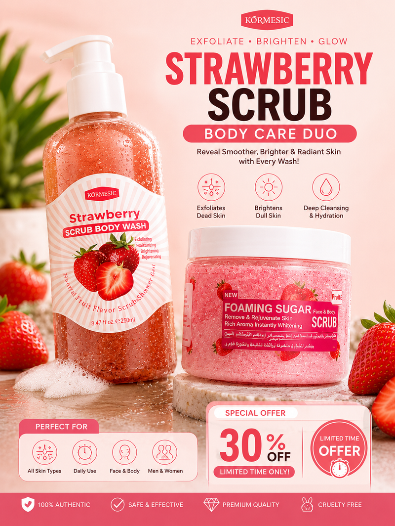 From Dull to Radiant — One Body Care Duo, Complete Skin Care Solution.