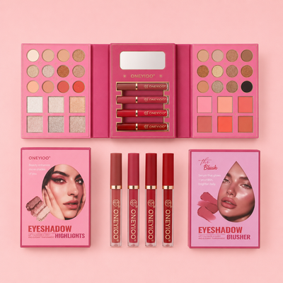 ONEYIOO All in One Makeup Kit | Eyeshadow, Blush, Highlighter & Lip Gloss Set