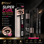 Mielena Italy Super Curl Mascara & Eyeliner Value Bundle – Waterproof, Smudge-Resistant & Long-Lasting Eye Makeup