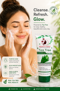 Beauty Host Tea Tree Acne Defence Face Wash for Pimples, Oily Skin & Acne Marks | Deep Cleansing Face Cleanser