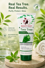 Beauty Host Tea Tree Acne Defence Face Wash for Pimples, Oily Skin & Acne Marks | Deep Cleansing Face Cleanser