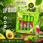 Mocallure Fruit Avocado Lip Gloss Set 4PCS – Hydrating Shine