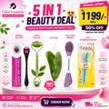 Tired of Puffy Face, Dull Skin & Costly Salon Visits? Get the Complete 5-In-1 Beauty Kit for Only Rs. 1199!