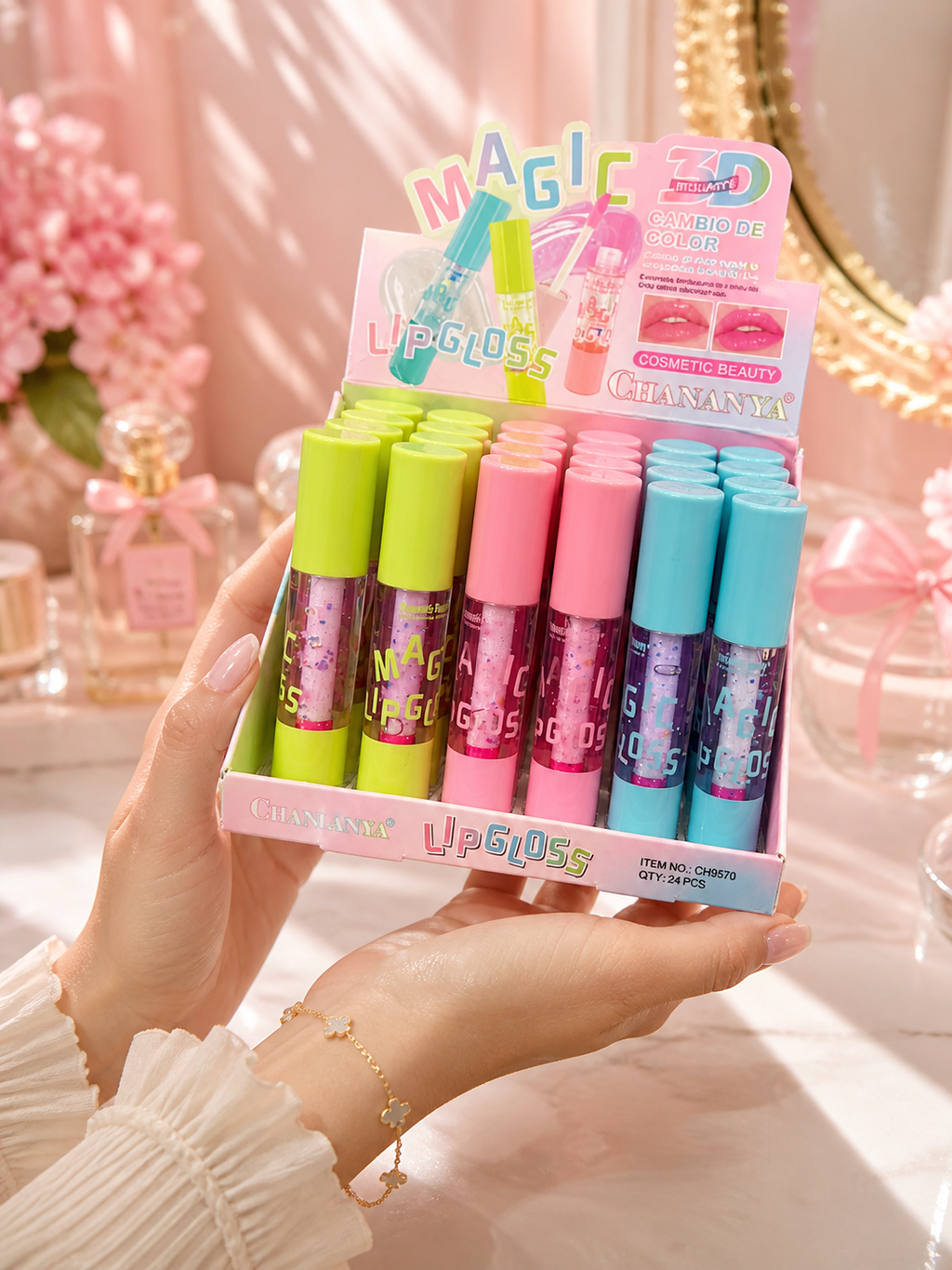 Chanlanya Magic Lip Oil – Color Changing pH Lip Tint Gloss