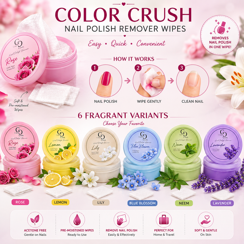 Color Crush Nail Polish Remover Wipes