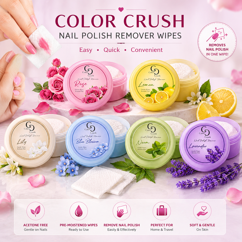 Color Crush Nail Polish Remover Wipes