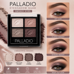 Palladio Eyeshadow Quad – 4 Color Smokey Eyes Palette