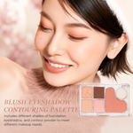 Hudamoji 6-Color Blush & Eyeshadow Palette