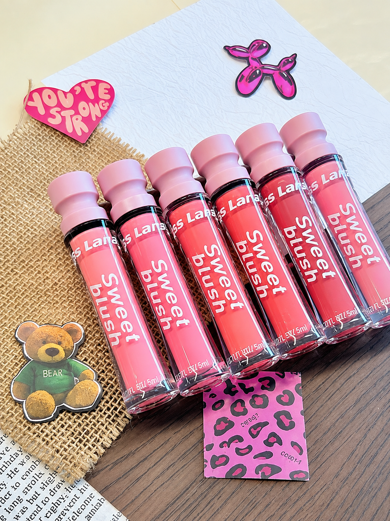 MISS LARA Sweet Blush 2-in-1 Lip Gloss & Liquid Blush for Lips & Cheeks