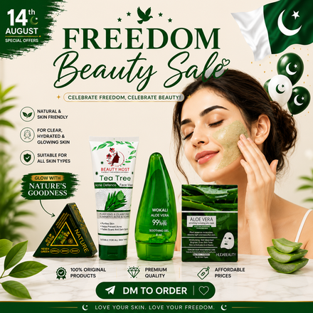 Beauty Host Complete Skincare Kit – Tea Tree Face Wash, Aloe Vera Gel, Peel Off Mask & Herbal Soap for Clear & Glowing Skin