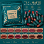 LMG BROTHS 18-Color Capsule Lipstick Set – Silky Smooth Matte Finish Mini Lipstick Pods (Travel Size & Portable)