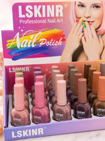 LSKINR Professional Nail Polish Set High-Pigment, Long-Lasting Nail Color