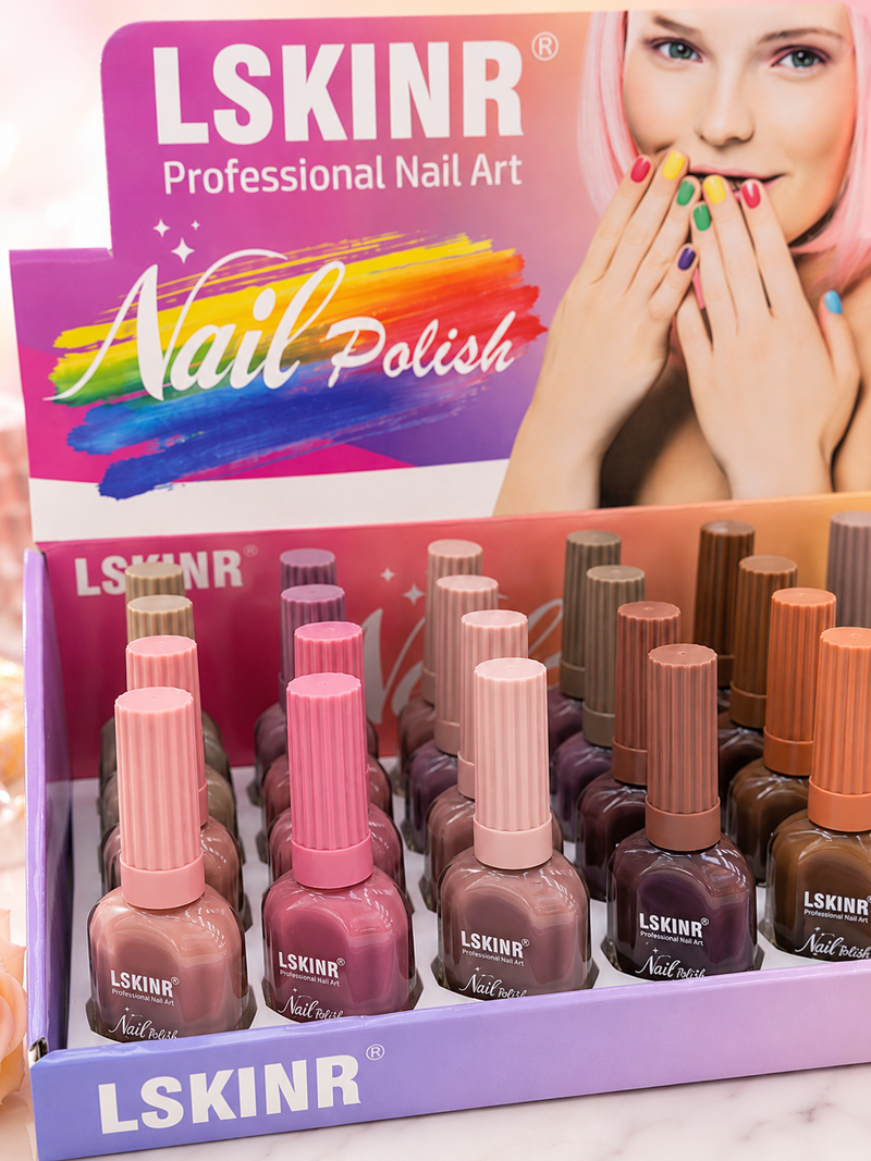 LSKINR Professional Nail Polish Set High-Pigment, Long-Lasting Nail Color