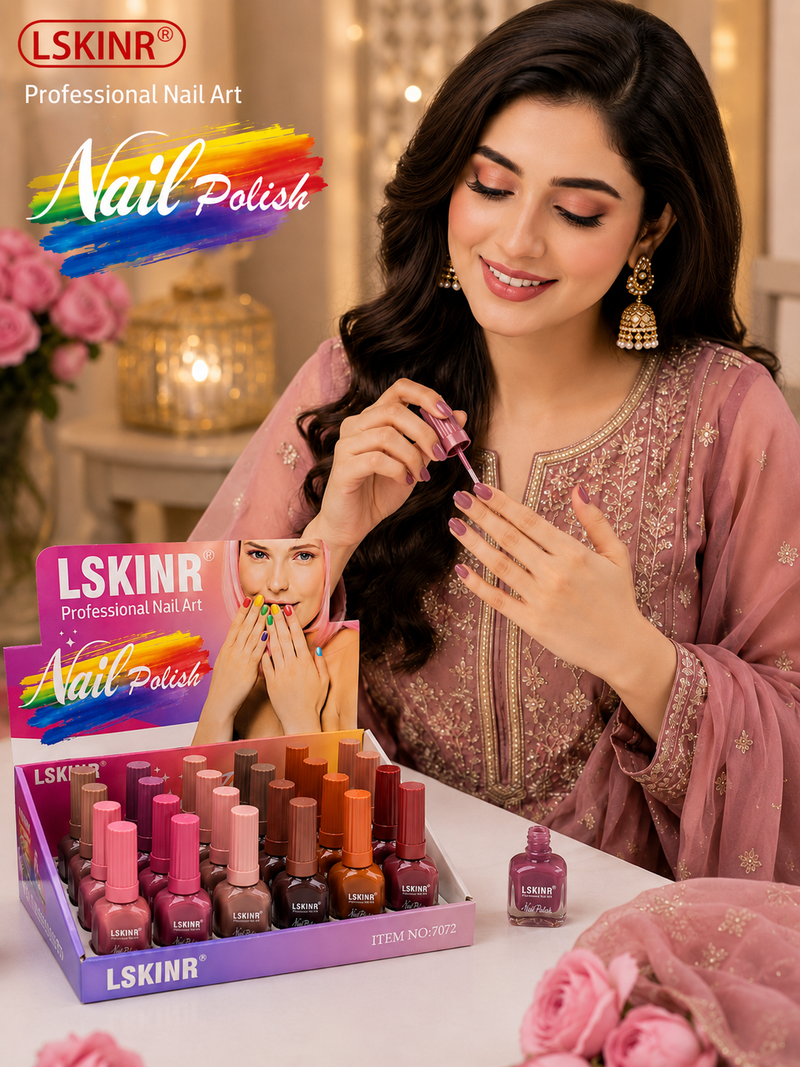 LSKINR Professional Nail Polish Set High-Pigment, Long-Lasting Nail Color