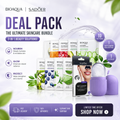 BIOAQUA & SADOER Skincare Deal – 10 Sheet Masks, Nose Strips & Ice Roller