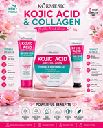 KORMESIC Kojic Acid Deal Set – Hand Cream, Whitening Cream & Whitening Gel