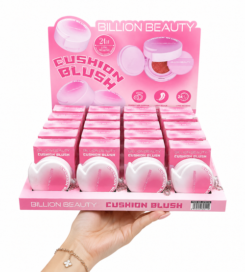 Billion Beauty Cushion Blush 4Pc Set – 4 Shades Long Lasting Natural Glow Blush