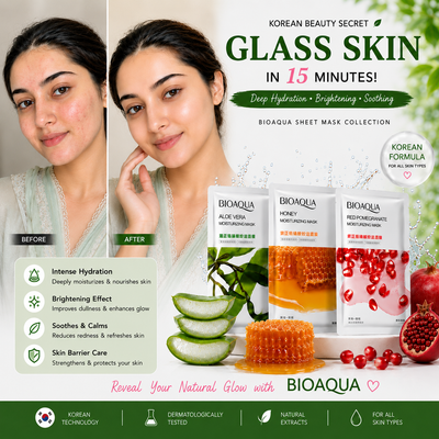 Pack Of 30/15/10/5/3 Hydrating & Brightening Face Sheet Mask