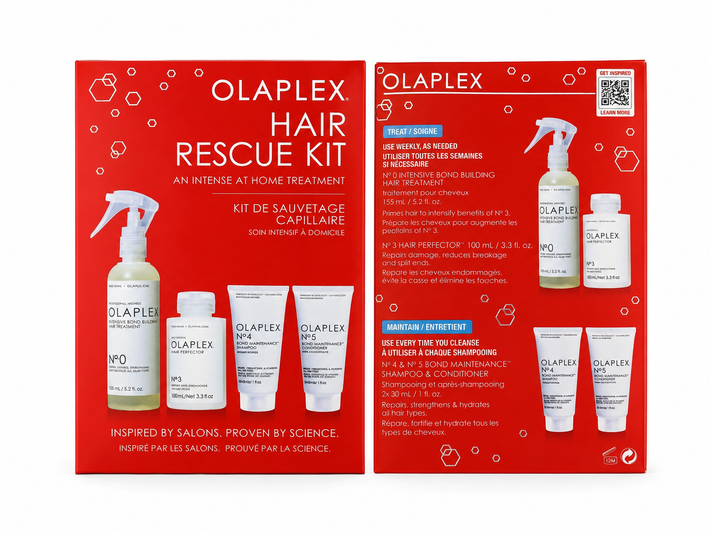 OLAPLEX Hair Rescue Kit – Bond Repair Treatment for Dry & Damaged Hair