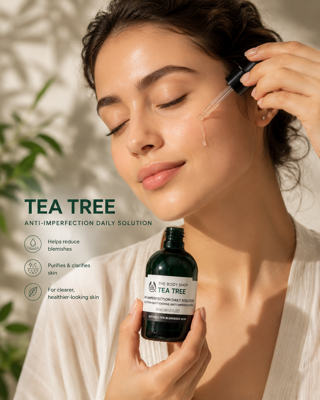 The Body Shop Tea Tree Anti-Imperfection Daily Serum 50ml – Acne Control