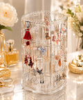 360° Rotating Acrylic Jewelry Organizer – 4-Tier Display Stand