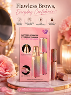 2-in-1 Rechargeable Eyebrow Trimmer & Facial Hair Remover for Women