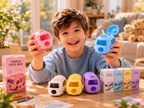 Cartoon Bus Water Bottle for Kids – Leakproof Straw Sipper Cup