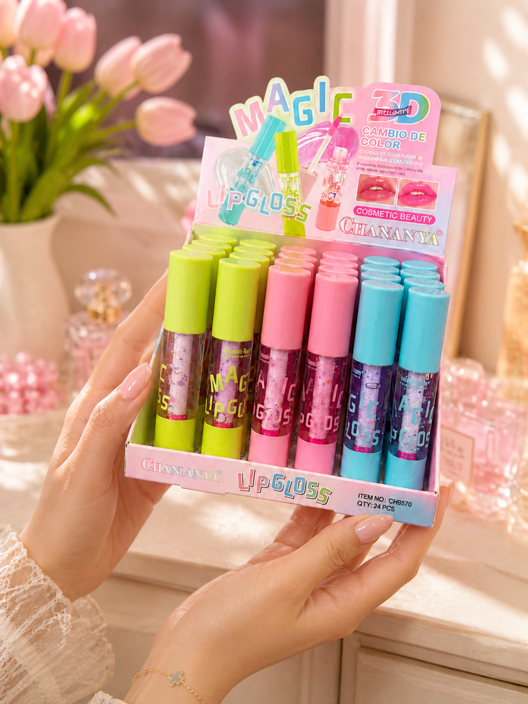 Chanlanya Magic Lip Oil – Color Changing pH Lip Tint Gloss