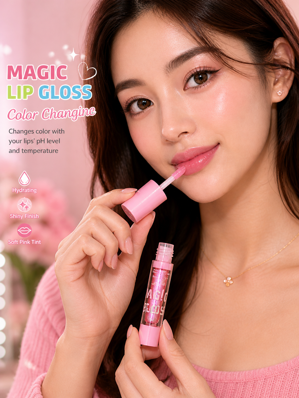 Chanlanya Magic Lip Oil – Color Changing pH Lip Tint Gloss