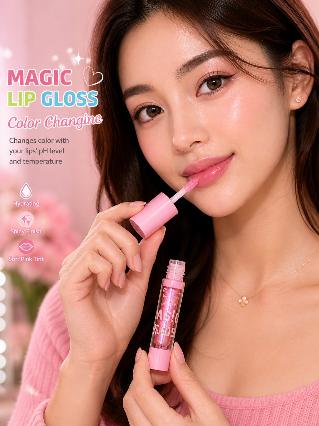 Chanlanya Magic Lip Oil – Color Changing pH Lip Tint Gloss