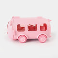 Cartoon Bus Water Bottle for Kids – Leakproof Straw Sipper Cup