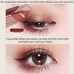 Dragon Ranee Eyeshadow Stick 2 In 1 Double Color Gradient Velvet Shadow Stick Eye Makeup Waterproof Lasting Shimmer Metallic Eyeshadow Makeup