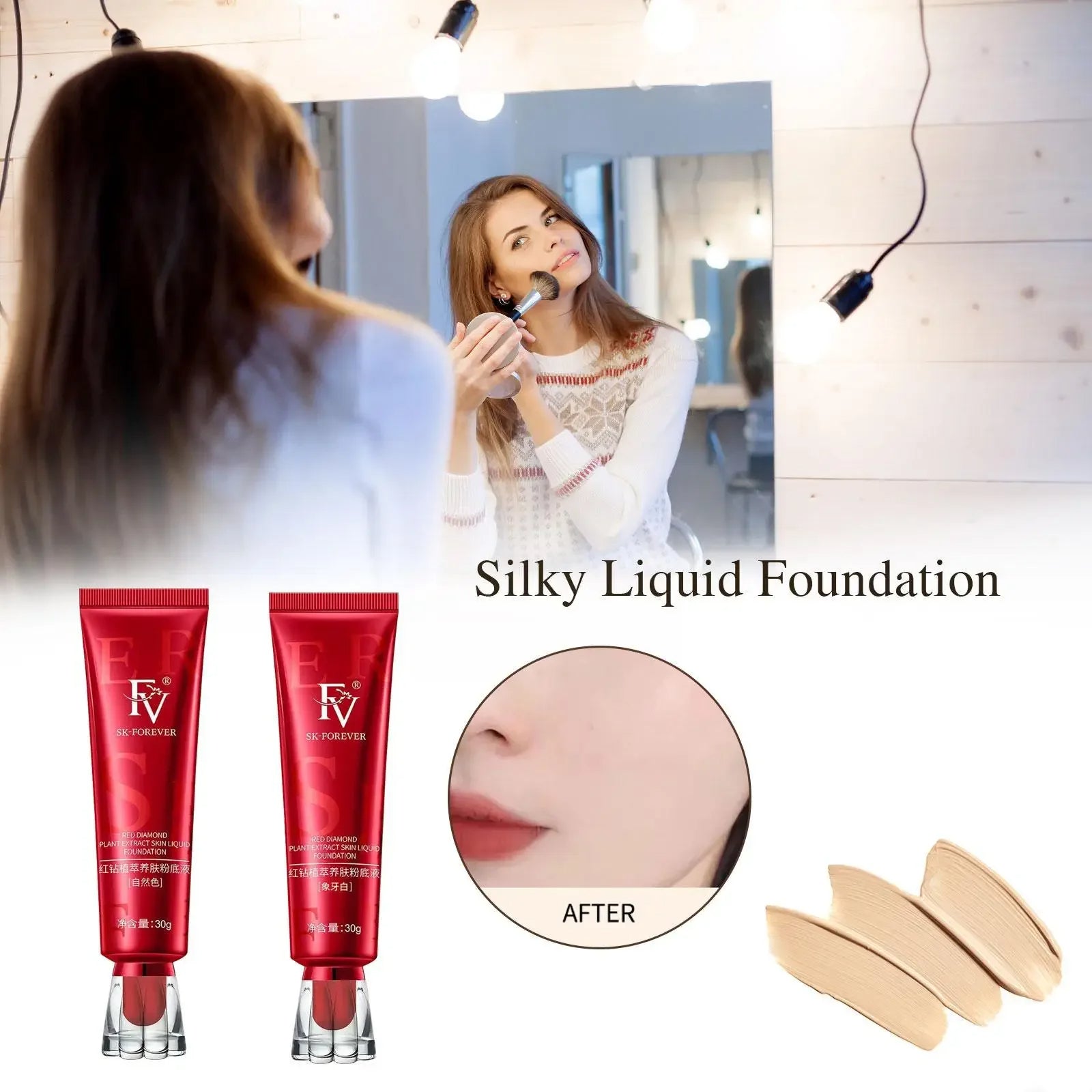 FV Waterproof Liquid Foundation – Long-Lasting Flawless Coverage 30 ml
