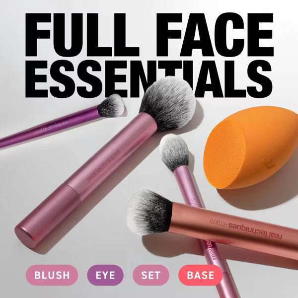 Real Techniques Everyday Essentials Makeup Brush Set & Sponge – 5PC