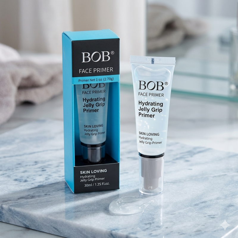 BOB Hydrating Jelly Grip Face Primer 30ml | Long-Lasting Makeup Primer for Smooth, Poreless & Flawless Skin