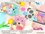 Kiss Lovely 12 Pcs Mini Finger Powder Puff Set with Cute Box