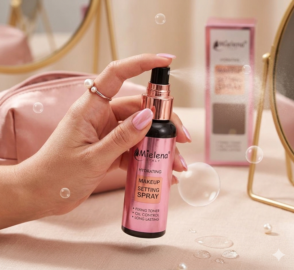 Mielena Italy Hydrating Makeup Setting Spray – Oil Control Fixer