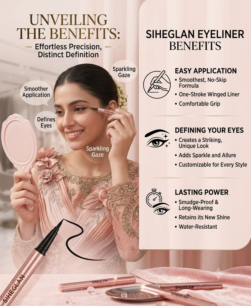 SIHEGLAN Long Lasting Waterproof Eyeliner