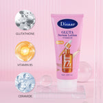 Disaar Gluta Serum Body Lotion 200ml with Vitamin B5, Glutathione & 77X Ceramide – Deep Moisturizing, Skin Barrier Care & Radiant Skin