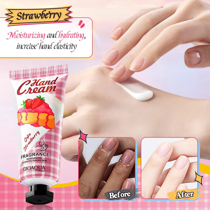 BIOAQUA 5pcs Fruit Cake Hand Cream Set - Moisturizing Gift