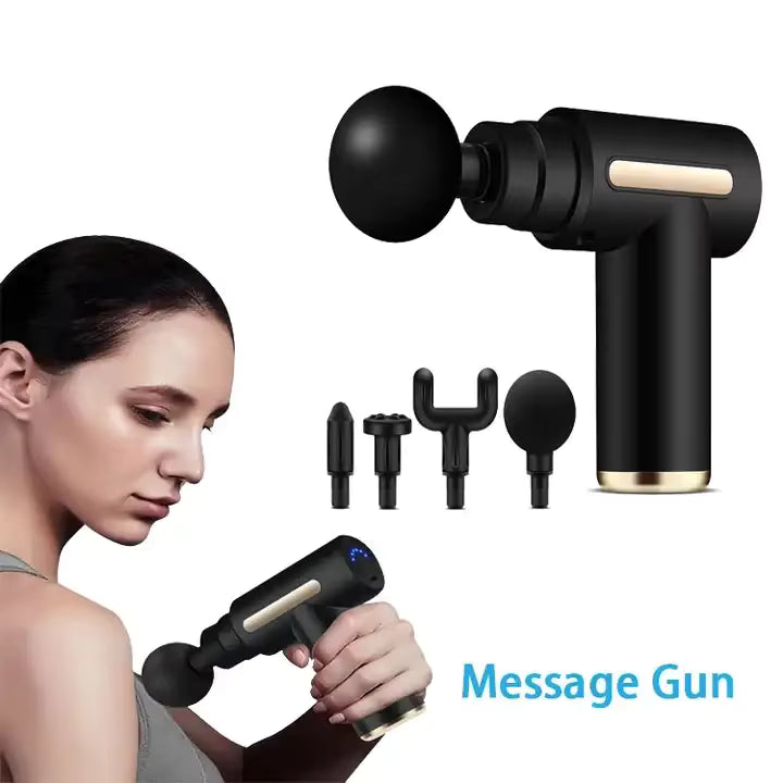 4-in-1 Portable Muscle Massage Gun – Deep Tissue Pain Relief