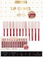 HUDAMOJI 12 Pcs Matte Waterproof Lip Gloss Set