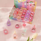 HUDAMOJI Cartoon Fruity Lip Gloss Set for Kids – Cute Moisturizing Balm