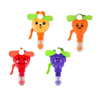 Fruit Shape Mini Hand Fan Toy for Kids – 2-in-1 Bubble Blower