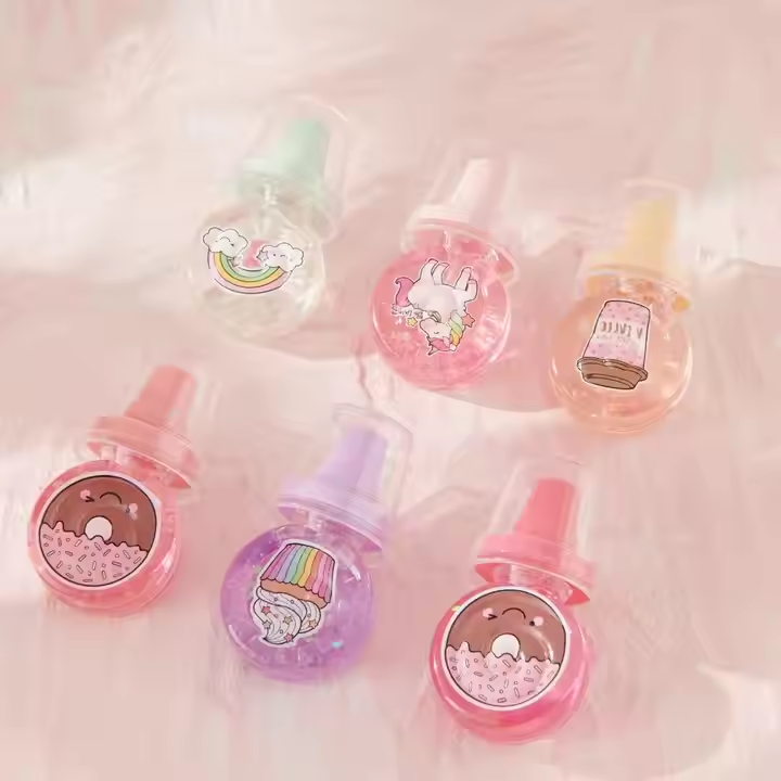 HUDAMOJI Cartoon Fruity Lip Gloss Set for Kids – Cute Moisturizing Balm